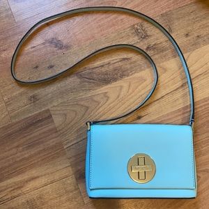 Kate Spade baby blue small cross body purse